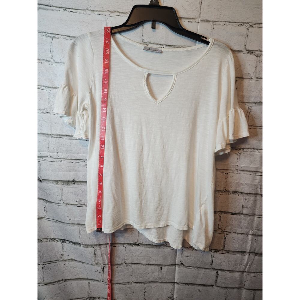 White Birch Women's Boutique Bell Sleeve Top